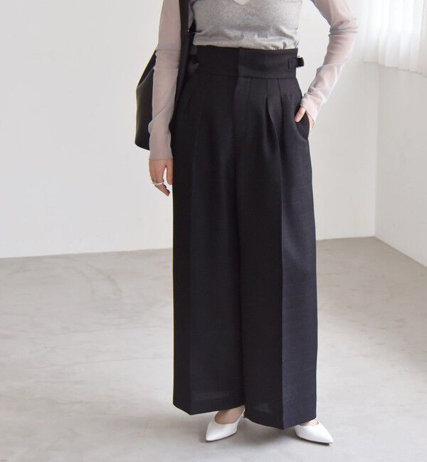 quaranciel「quaranciel: バスケット ハイウエスト ワイド パンツ」|その他|