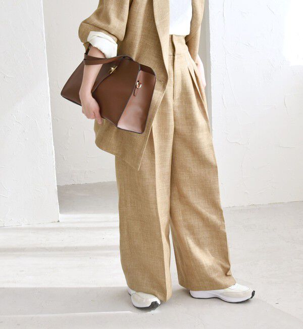 quaranciel「quaranciel: バスケット ハイウエスト ワイド パンツ」|その他|