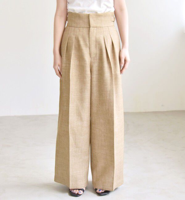 quaranciel「quaranciel: バスケット ハイウエスト ワイド パンツ」|その他|