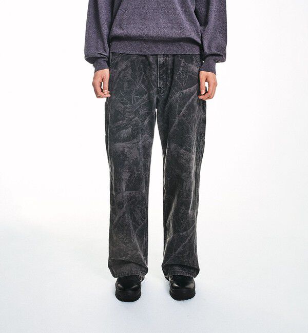 SHIPS「City Ambient Products: ツリーカモフラージュ バギー ペインター ワークパンツ」|その他|ブラック