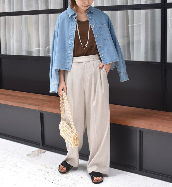 SHIPS for women「〈手洗い可能〉ポリエステル スノー ベロア 前後 2WAY タンクトップ」|タンクトップ|