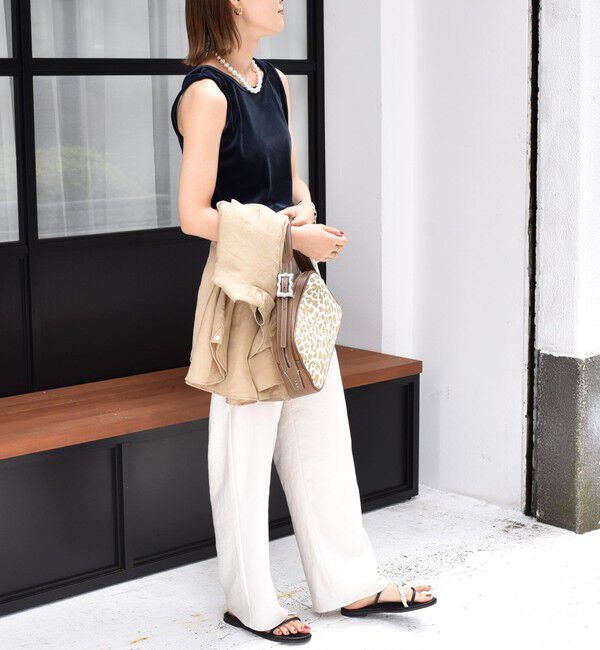 SHIPS for women「〈手洗い可能〉ポリエステル スノー ベロア 前後 2WAY タンクトップ」|タンクトップ|