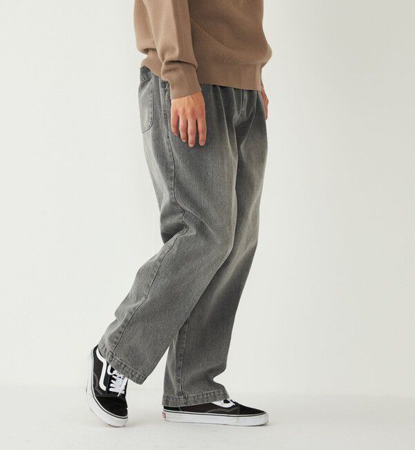 SHIPS Colors 「SHIPS Colors:〈洗濯機可能〉デニム ワイド テーパード トラウザーズ◇」|デニム|