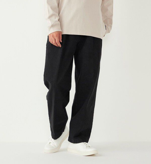 SHIPS Colors 「SHIPS Colors:〈洗濯機可能〉デニム ワイド テーパード トラウザーズ◇」|デニム|