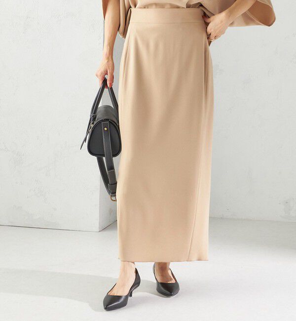 SHIPS for women「〈手洗い可能〉アセテート混 バックサテン マーメイド スカート」|スカート|