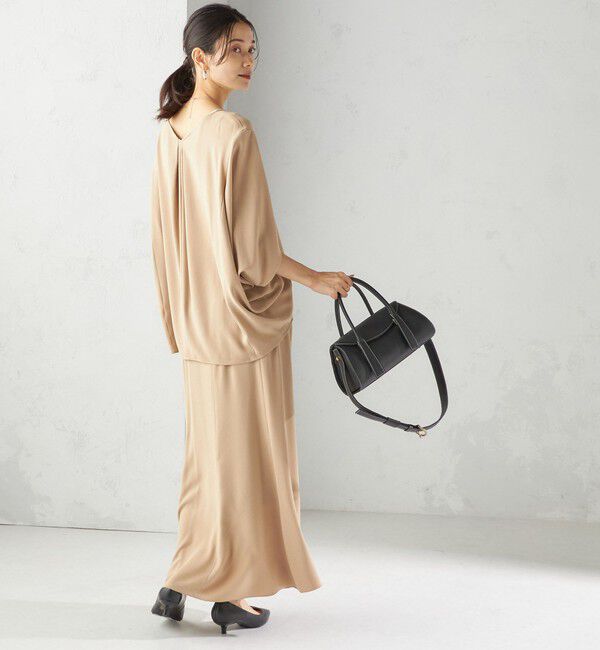 SHIPS for women「〈手洗い可能〉アセテート混 バックサテン マーメイド スカート」|スカート|