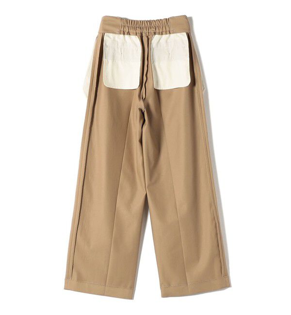 SHIPS for women「〈洗濯機可能〉ハイカウント ツイル 2タック ワイド パンツ」|その他|