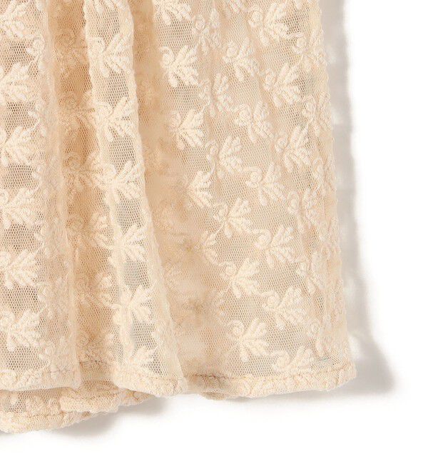 SHIPS for women「〈手洗い可能〉フラワー チュール 刺繍 チュニック ワンピース」|チュニック|