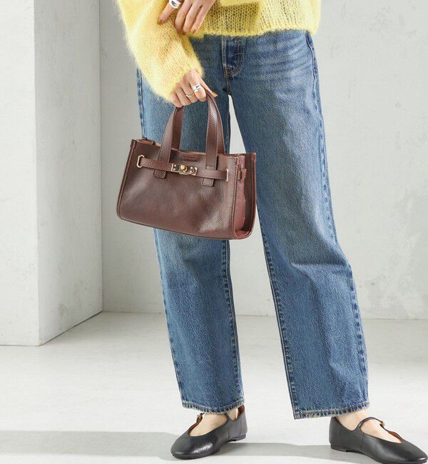 SHIPS for women「ベルト デザイン レザー バッグ」|ショルダー・メッセンジャー|ブラウン