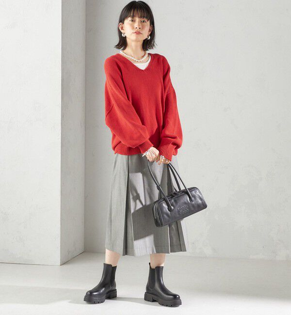 SHIPS for women「《一部追加予約》チェック ボックス プリーツ スカート」|スカート|