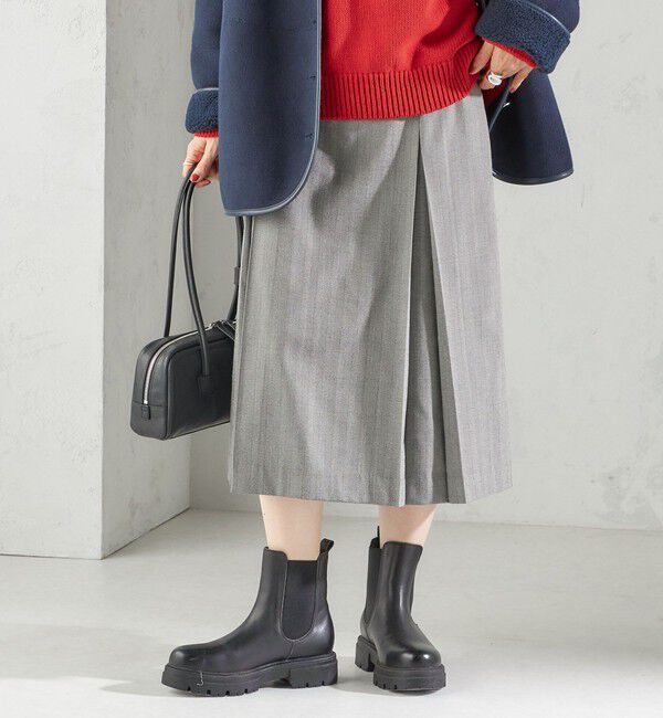 SHIPS for women「《一部追加予約》チェック ボックス プリーツ スカート」|スカート|