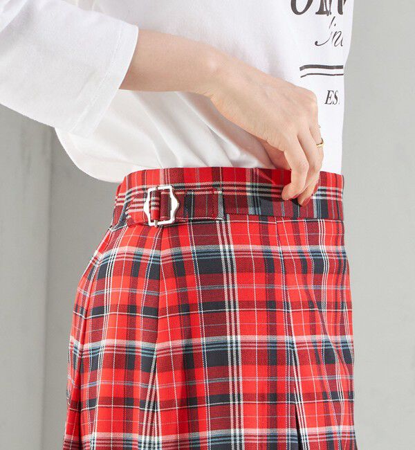 SHIPS for women「《一部追加予約》チェック ボックス プリーツ スカート」|スカート|