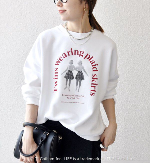 SHIPS any「GOOD ROCK SPEED: LIFE PC フォト ロゴ プリント スウェット」|スウェット・ジャージ|