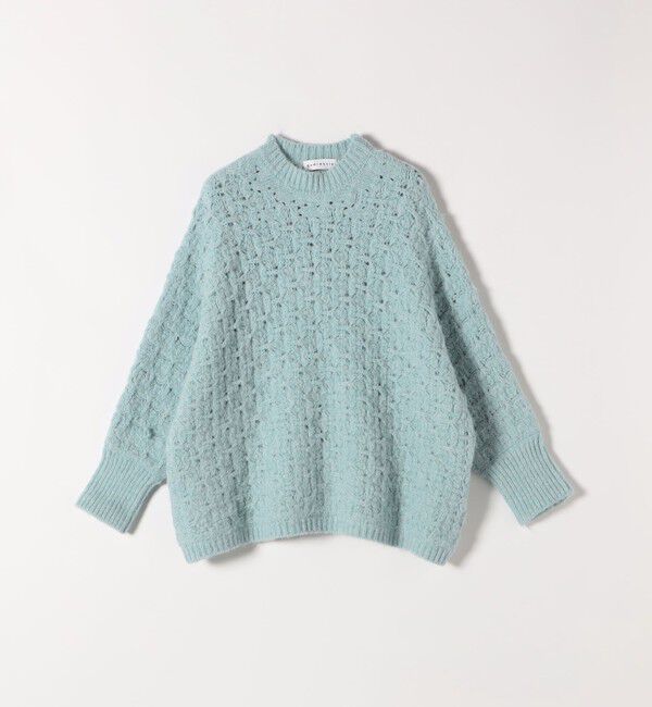 quaranciel「quaranciel:〈手洗い可能〉透かし編み クルーネック ドルマン ルーズ ニット プルオーバー」|ニット・セーター|