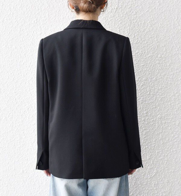 SHIPS any「《一部追加予約》SHIPS any:〈洗濯機可能〉ダブルクロス セミダブル ジャケット［NAVY BLUE］」|テーラードジャケット|