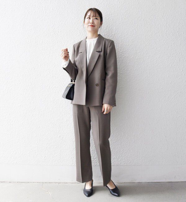 SHIPS any「《一部追加予約》SHIPS any:〈洗濯機可能〉ダブルクロス セミダブル ジャケット［NAVY BLUE］」|テーラードジャケット|