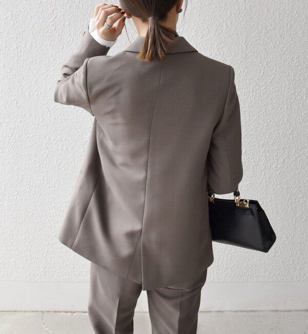 SHIPS any「《一部追加予約》SHIPS any:〈洗濯機可能〉ダブルクロス セミダブル ジャケット［NAVY BLUE］」|テーラードジャケット|