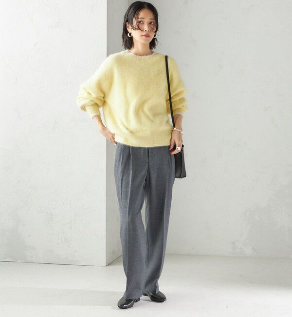 SHIPS for women「〈手洗い可能〉ウォッシャブル ウール タック パンツ」|その他|