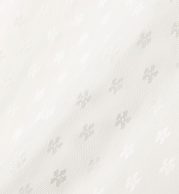 SHIPS for women「〈手洗い可能〉フラワー チュール ハイネック プルオーバー」|Tシャツ・カットソー|