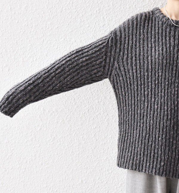 SHIPS any「SHIPS any:〈手洗い可能〉ロービング ルーズ ニット プルオーバー」|ニット・セーター|