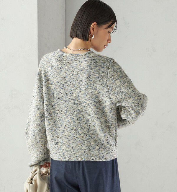 SHIPS for women「〈手洗い可能〉ミックス ヤーン ニット ジャケット」|カーディガン|