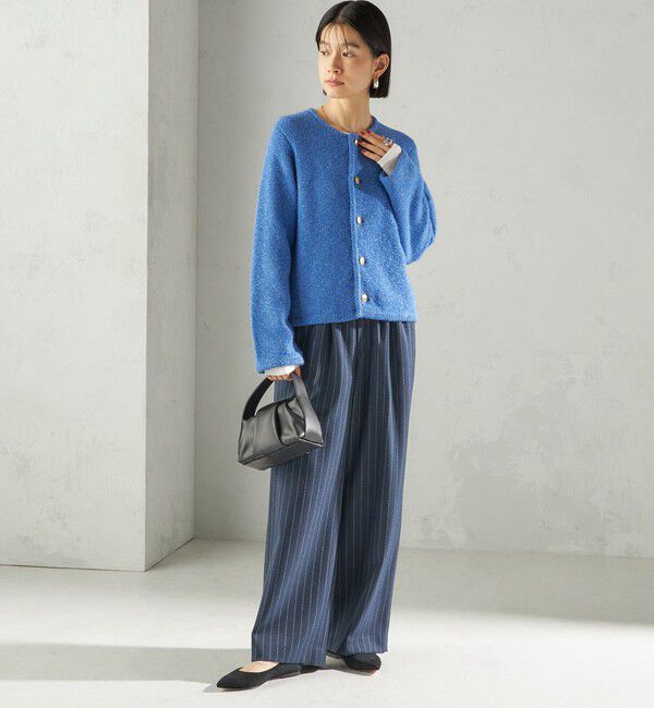 SHIPS for women「〈手洗い可能〉ミックス ヤーン ニット ジャケット」|カーディガン|