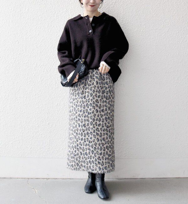 SHIPS any「SHIPS any:〈手洗い可能〉AQUA カシミヤ ミックス ポロ ニット」|ニット・セーター|