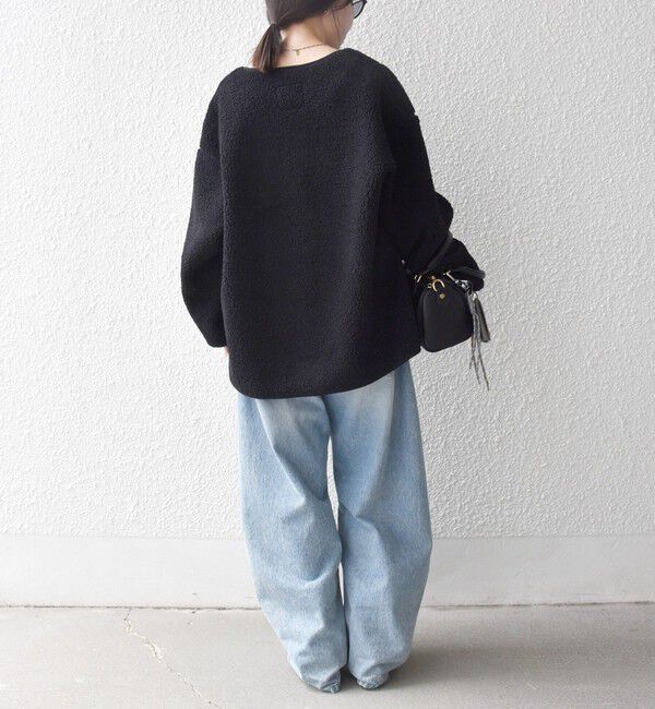 SHIPS any「SHIPS any:〈洗濯機可能〉ボア フリース 2WAY フーディー ブルゾン」|ブルゾン・スタジャン|