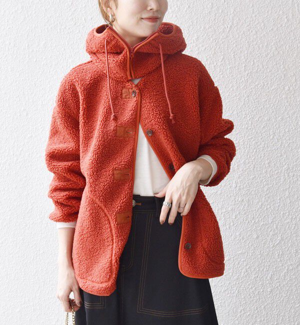 SHIPS any「SHIPS any:〈洗濯機可能〉ボア フリース 2WAY フーディー ブルゾン」|ブルゾン・スタジャン|