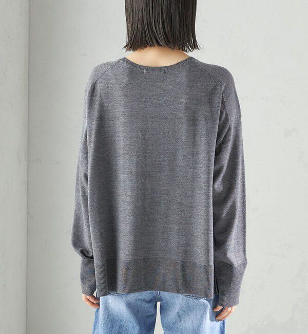 SHIPS for women「〈手洗い可能〉14G ウォッシャブル クルーネック ニット プルオーバー」|ニット・セーター|