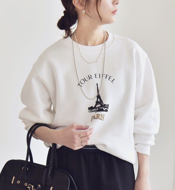 quaranciel「《一部追加予約》ANGE IN DISGUISE:〈手洗い可能〉デザイン ロゴ プリント スウェット」|スウェット・ジャージ|