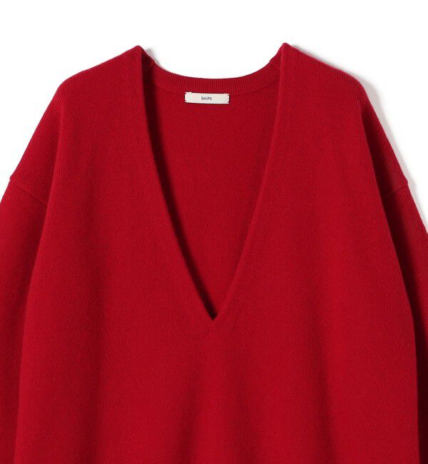 SHIPS for women「〈手洗い可能〉ウール カシミヤ Vネック プルオーバー」|ニット・セーター|