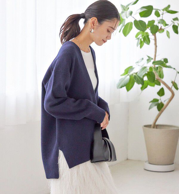 SHIPS for women「〈手洗い可能〉ウール カシミヤ Vネック プルオーバー」|ニット・セーター|