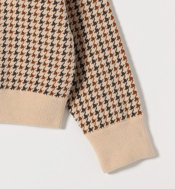 SHIPS any「《一部追加予約》SHIPS any:〈手洗い可能〉モールヤーン クルーネック 千鳥柄 カーディガン」|カーディガン|