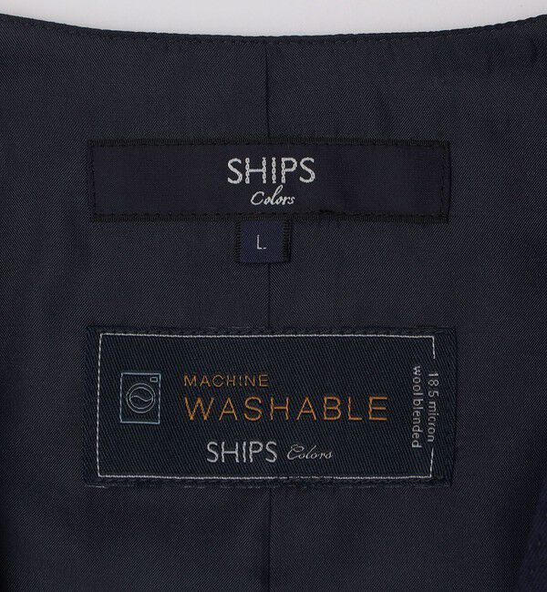 SHIPS Colors 「SHIPS Colors:〈洗濯機可能〉T/W スーツ ベスト(セットアップ対応可能)」|ベスト・ジレ|