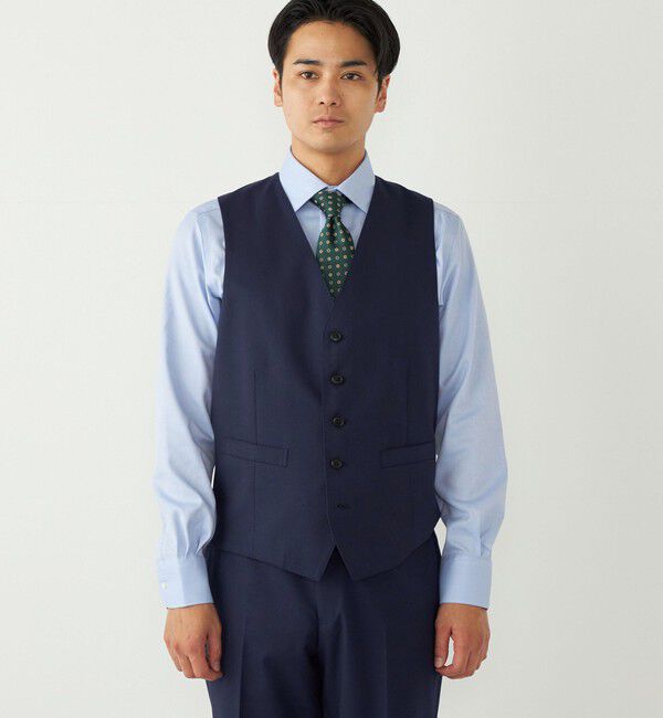 SHIPS Colors 「SHIPS Colors:〈洗濯機可能〉T/W スーツ ベスト(セットアップ対応可能)」|ベスト・ジレ|