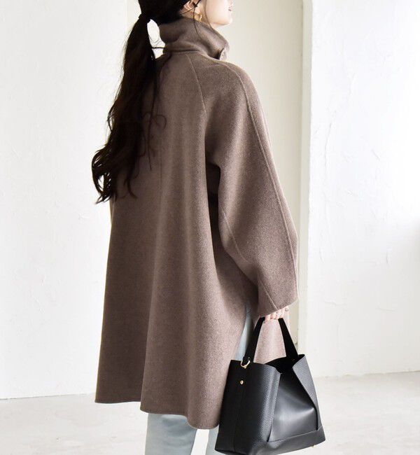 quaranciel「《一部追加予約》quaranciel: リバー スタンド & テーラード ダブルブレスト Aライン コート」|その他|