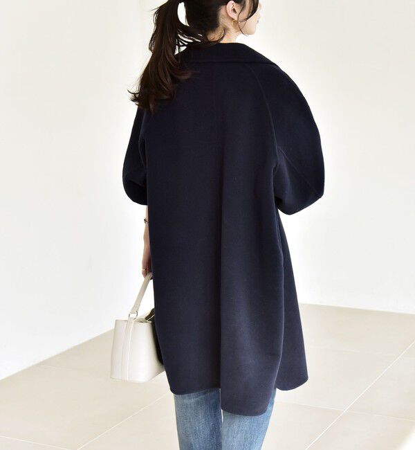 quaranciel「《一部追加予約》quaranciel: リバー スタンド & テーラード ダブルブレスト Aライン コート」|その他|