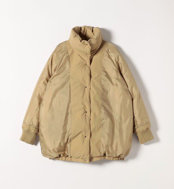 SHIPS any「SHIPS any: ナイロン スタンドカラー ダウン コクーン コート」|ダウン|