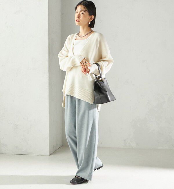 SHIPS for women「〈手洗い可能〉スラブ ツイル イージー スラックス パンツ」|スラックス|