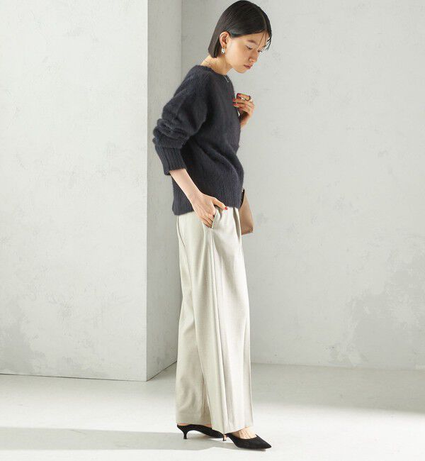 SHIPS for women「〈手洗い可能〉フォックス クルーネック ニット プルオーバー」|ニット・セーター|