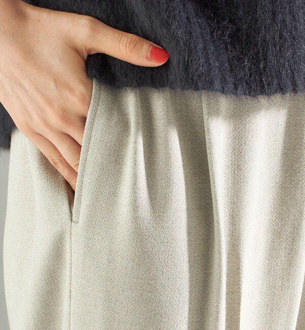 SHIPS for women「〈手洗い可能〉メルティ ウォーム タック ワイド パンツ」|その他|