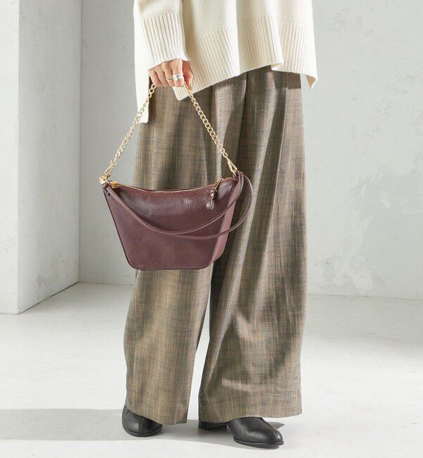 SHIPS for women「AULENTTI: 3WAY チェーン バッグ」|ショルダー・メッセンジャー|