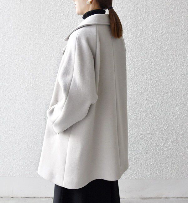 SHIPS any「【WEB限定】SHIPS any: PURE WOOL スタンド & テーラード ハーフ コート」|その他|
