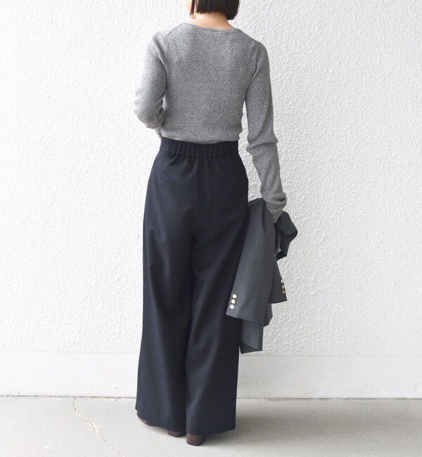 SHIPS for women「〈洗濯機可能〉ウールライク ポケット デザイン ワイド パンツ」|その他|
