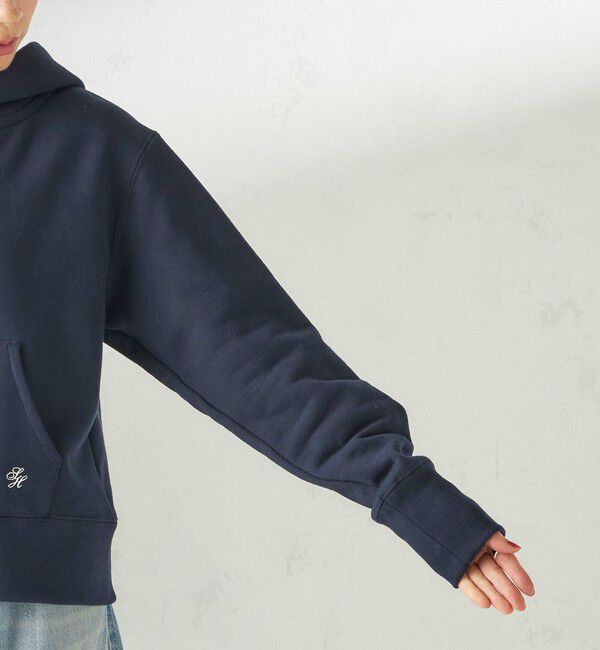 SHIPS for women「〈洗濯機可能〉AZUMA 裏毛 刺繍 ジップ アップ パーカ」|パーカー|