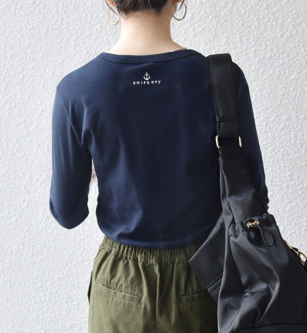SHIPS any「【SHIPS any別注】PETIT BATEAU: プリント ロン TEE」|Tシャツ・カットソー|