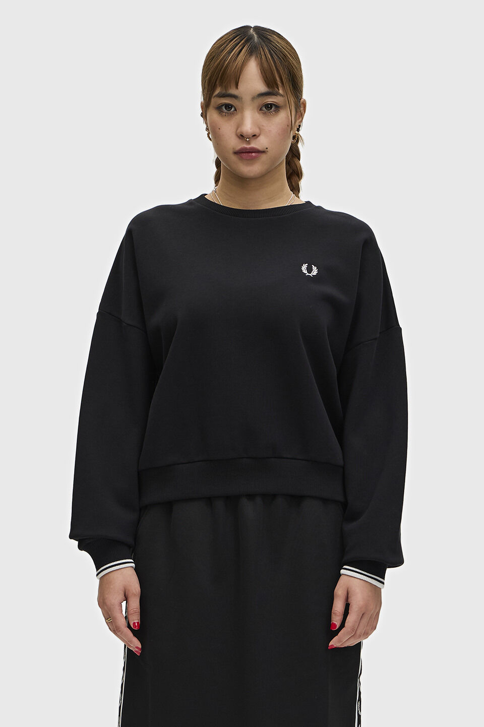  「Tipped Sweatshirt」|スウェット・ジャージ|BLACK