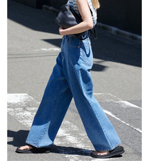 OUTDOOR PRODUCTS Usual Things「追加2 ULTライトデニムハイライズルーズ5PKT」|デニム|