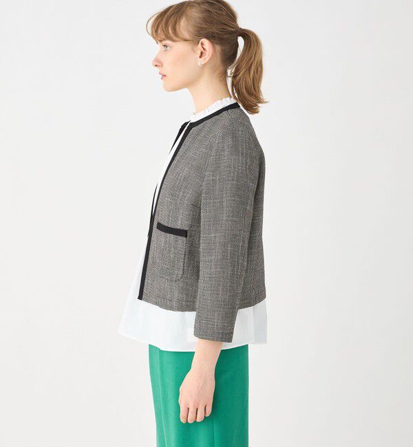 Ballsey「カラミ ノーカラージャケット」|ノーカラージャケット|